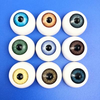 10pcs(5pairs)  Doll Eyeballs Half Round Acrylic Eyes for DIY Doll Bear Crafts Mix Color Plastic Doll EyeBall Doll Toy Parts