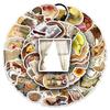 50-Pack Retro INS Style Graffiti Stickers for Water Bottle & Phone – Waterproof, DIY Cartoon Decor.