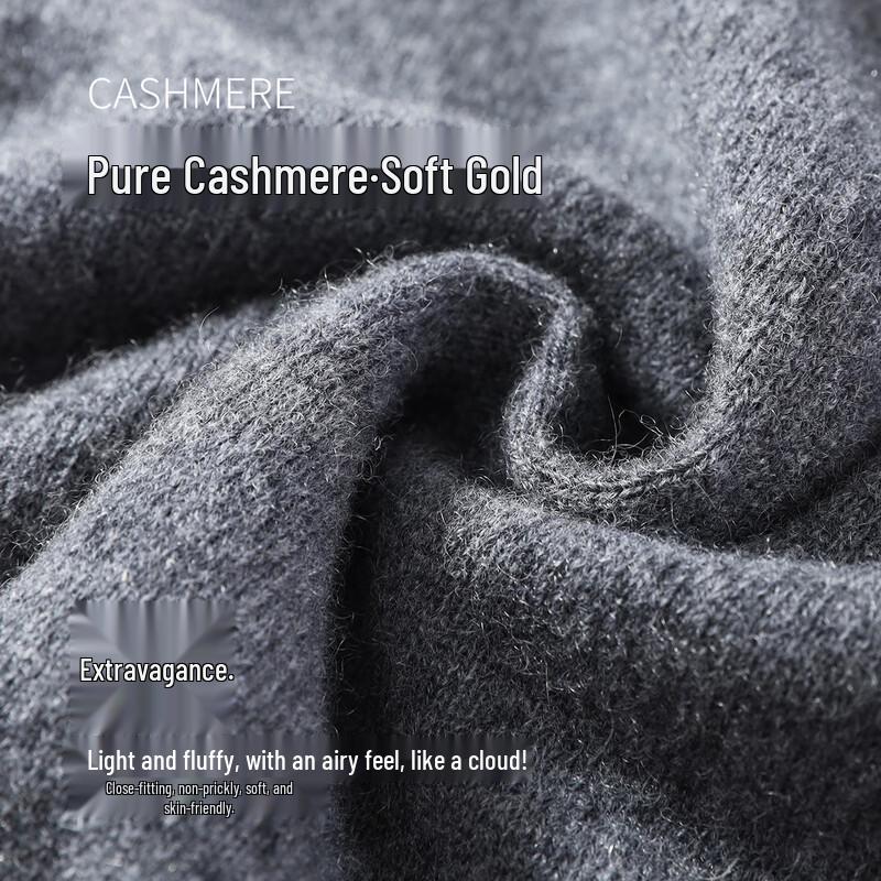 Antonio Men's 100% Cashmere Thickened Turtleneck Sweater