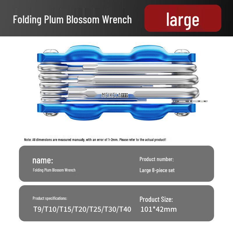 Multi-functional Folding Hex & Torx Wrench Set