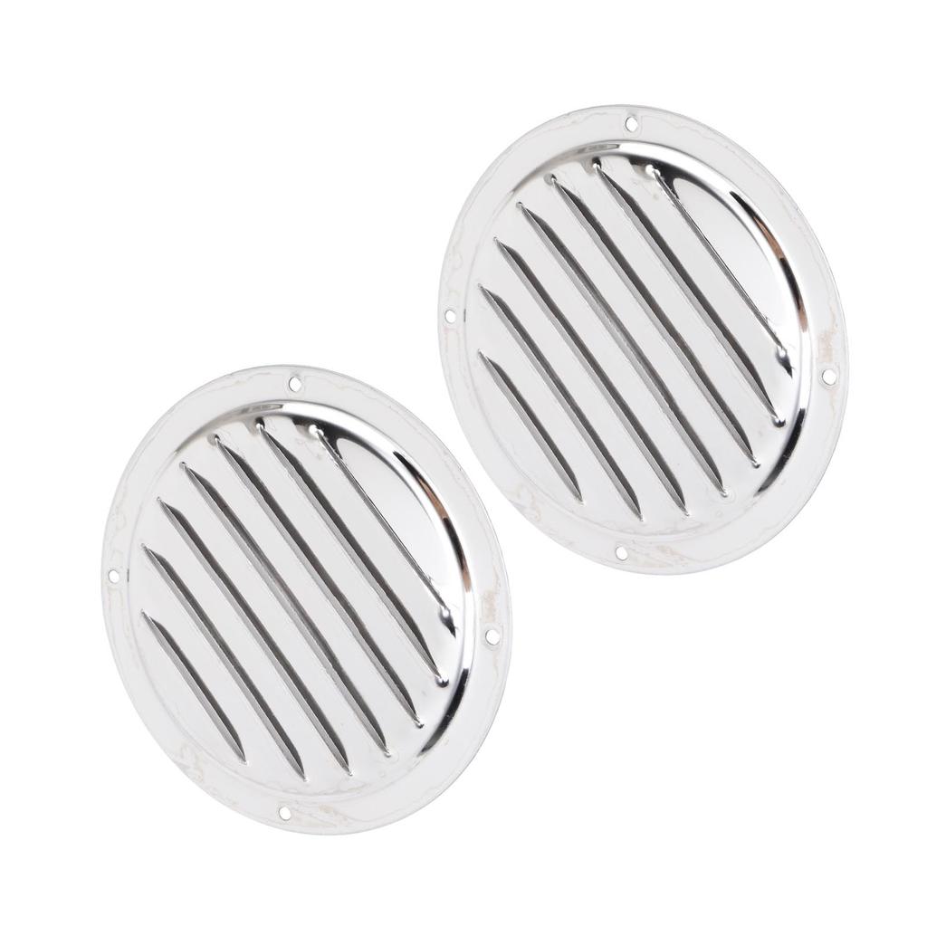 2PCS Boat Round Louver Vent 316 Stainless Steel Marine Ventilation Cover for Ships Yachts RVs