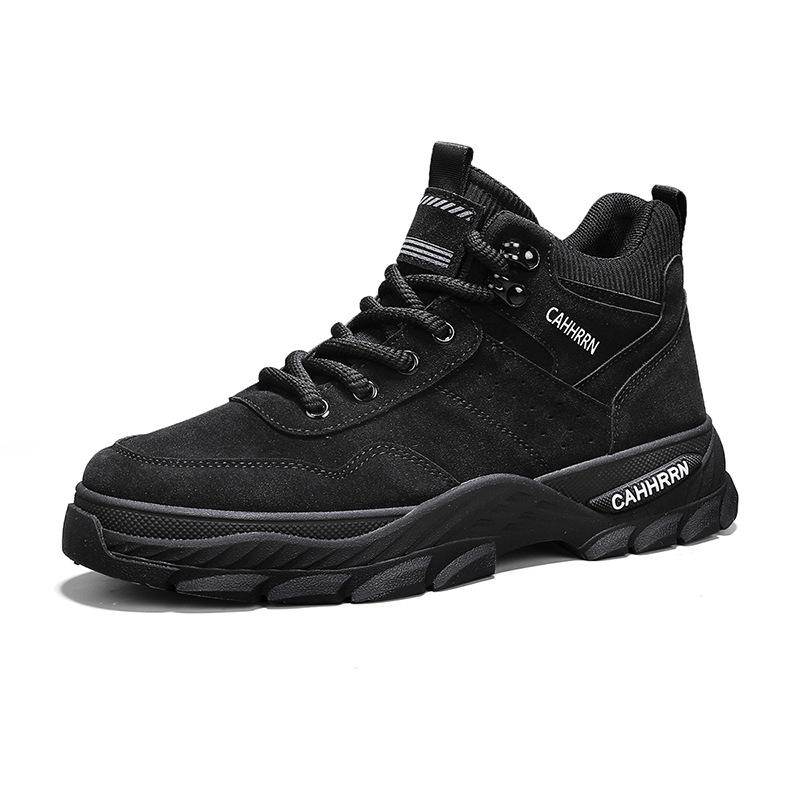 

Men s Martin boots autumn and winter high-top retro platform tooling boots men s casual outdoor short boots new men s shoes 44