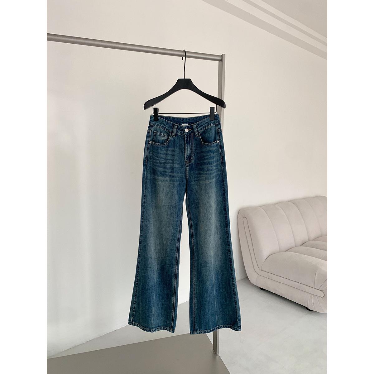 

Yi En Ou Retro Slimming Micro-Flare High-Waisted Jeans - Women s 2025 Versatile Floor-Length Pants Medium
