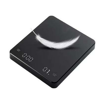 Rechargeable LED Pour-Over Coffee Scale with Timer, 3kg Capacity - Perfect for Baking and More