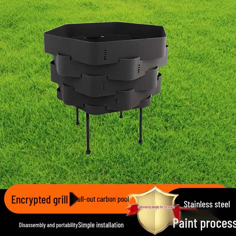 Beifu Portable Outdoor Wood Stove & BBQ Grill