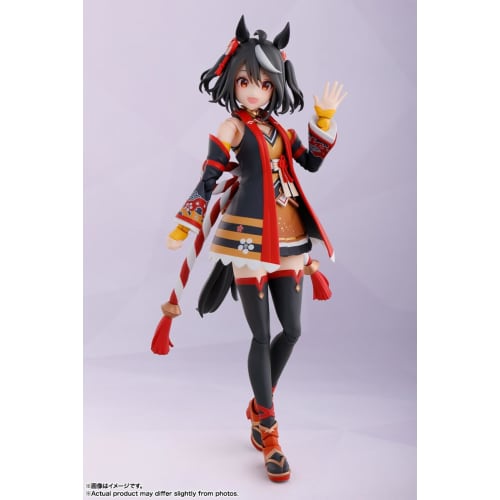 TAMASHII NATIONS S.H.Figuarts Uma Musume Pretty Derby Kitasan Black, Approximately 140mm, PVC & ABS Painted Action Figure