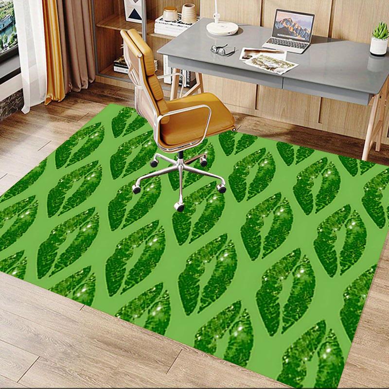 1PC Lips Green Extra Large Non Slip Floor carpet, Office, family, bedroom, Studio Large Area Rug Indoor Rugs, , Vibrant Colors