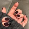 2025 Caramel Red-Brown Gel Nail Polish: Cherry Wine Shade for Autumn/Winter, Light-Cured, Skin-Brightening for Professional Nail Art