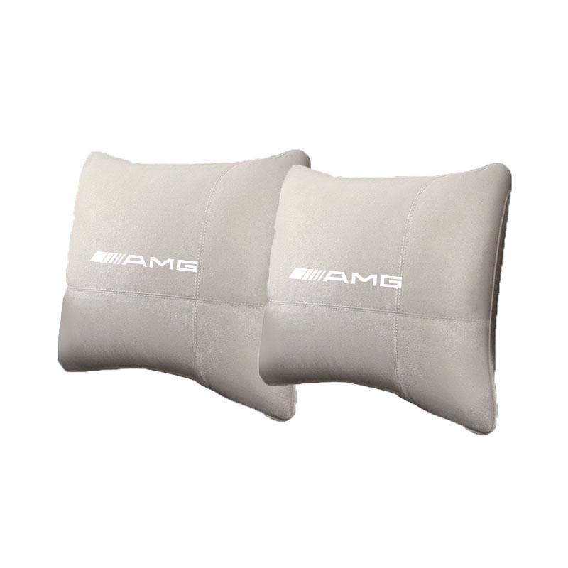 EKR2  For Mercedes Benz W205 W177 W212 W213 W221 W220 W176 ML GT AMG Car Headrest Neck Support Seat Lumbar Cushion Soft Neck Pillow