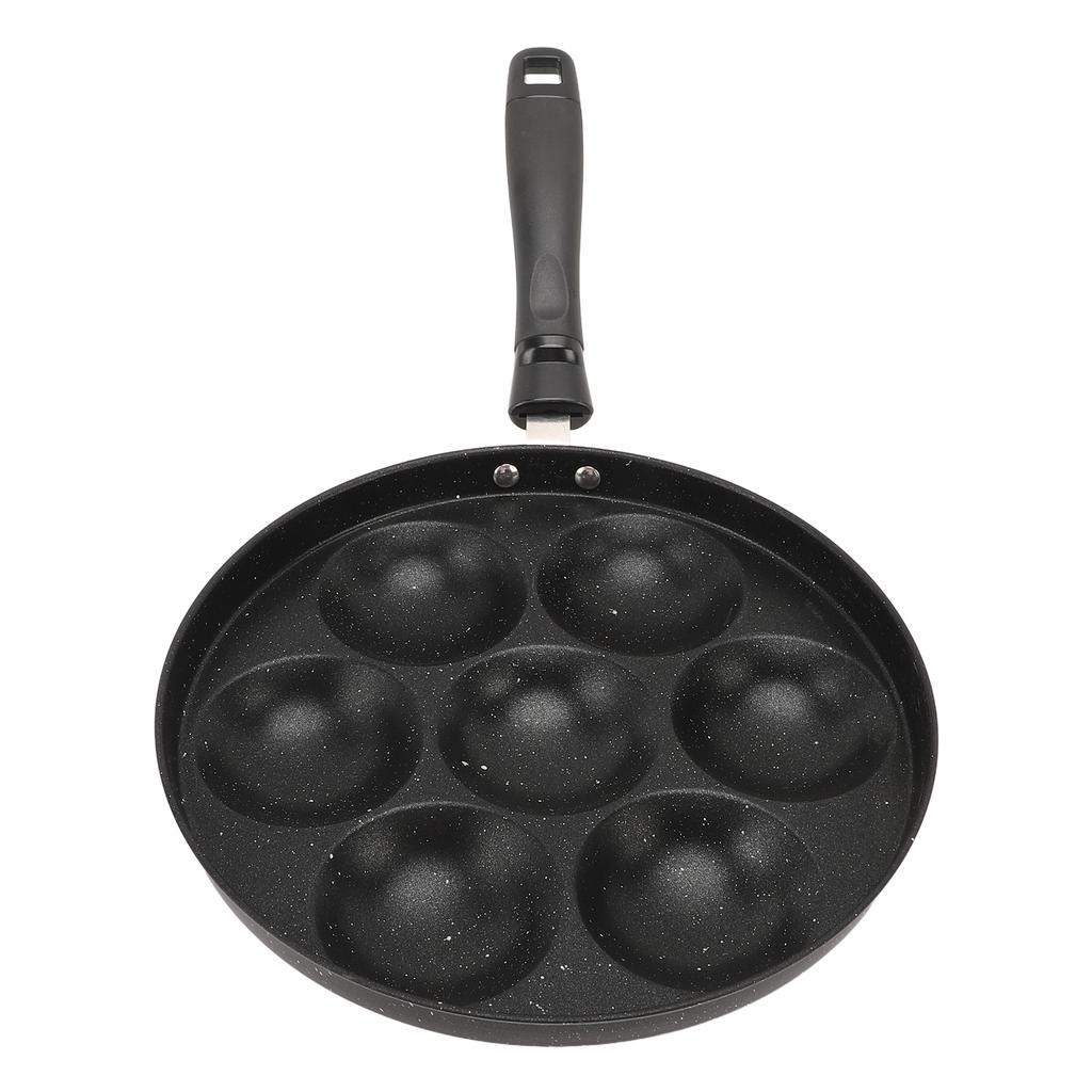 Egg Pan Omelette Fried Egg Pan 7 Holes Frying Pan Nonstick Multipurpose for Home Kitchen Breakfast Making