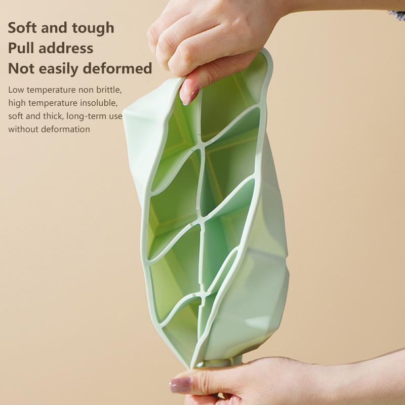 4/6/8 Grid Ice Cube Tray Silicone Ice Cube Moulds  Pot Base Packaging Box With/Without Lids Reusable Square Ice Cube Mould