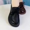 2025 Women's Soft Leather Loafers: Versatile Thick Sole, Casual, Big Toe Comfort