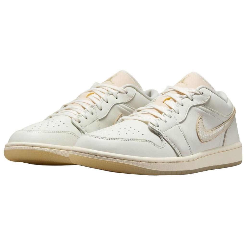 Air Jordan 1 Low Hoops Gold Pack Women Sneakers Cream Sail Pale-Ivory HV5157-100