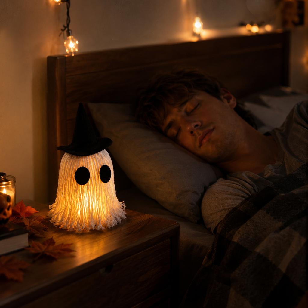 LED Halloween with Hat Night Light - Decorative Lamp for Indoor Home Party Decor