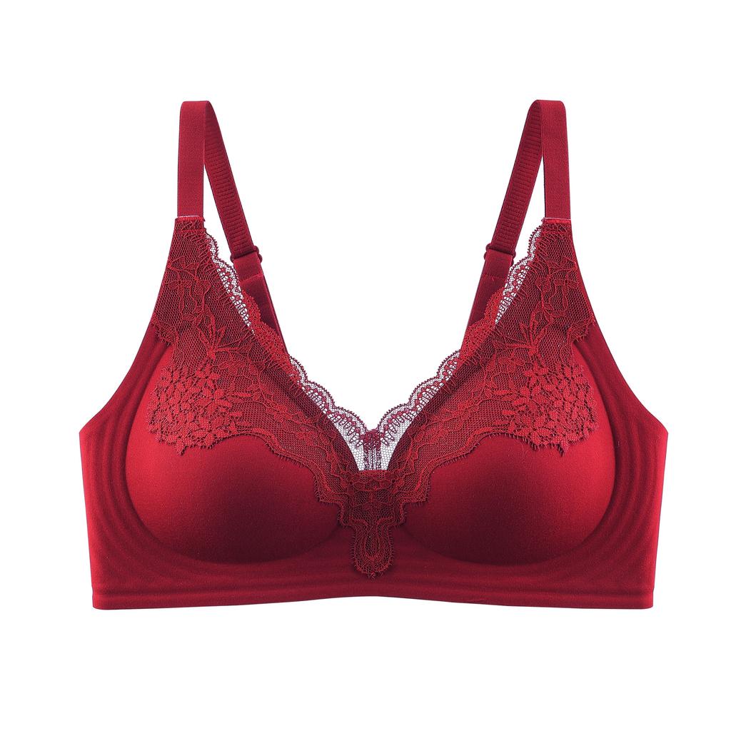 French Seamless Push Up Lace Thin Comfort Bra