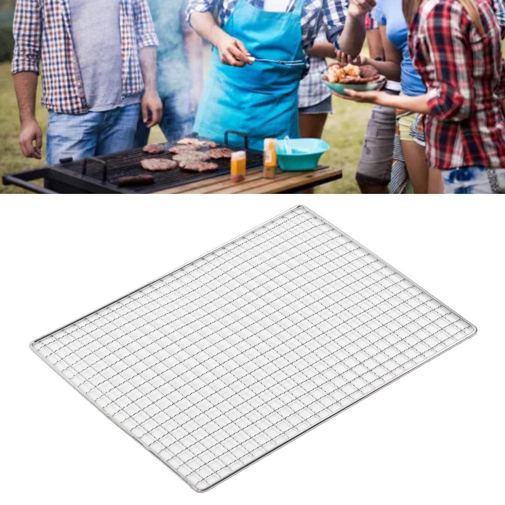 Cross Wire BBQ Grill Wire Mat Iron, Grill Rack Grids  Home Cooks BBQ Enthusiasts Camping Lovers