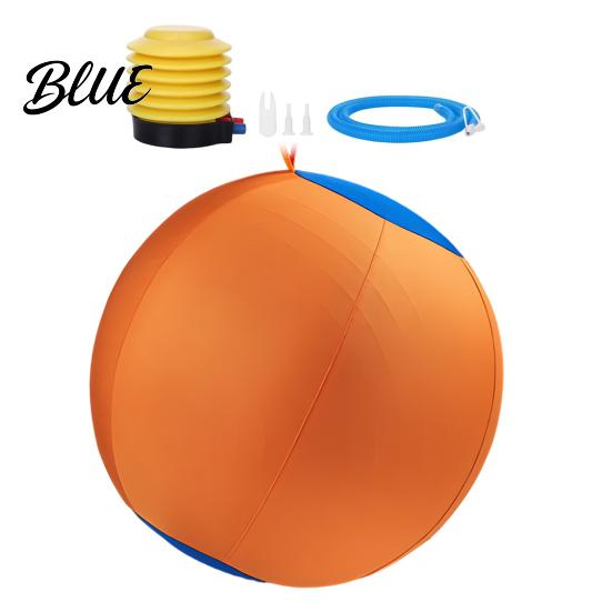 Interactive Dog Ball Herding for Dogs Calming with Cover Handle Inflatable Training Anti-burst Toy Large Breeds Small Medium Active Play Exercise