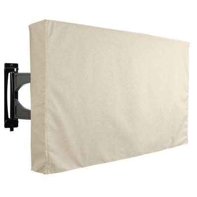1 pièce Housse de protection murale pour écran Housse de TV en tissu Oxford imperméable Housse de protection complète coupe-vent et anti-poussière pour cour extérieure