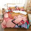 Anime Pochita Chainsaw Man Bedding Set Boys Girls Twin Queen King Size Duvet Cover Pillowcase Bed Boys Adult Home Textileextile
