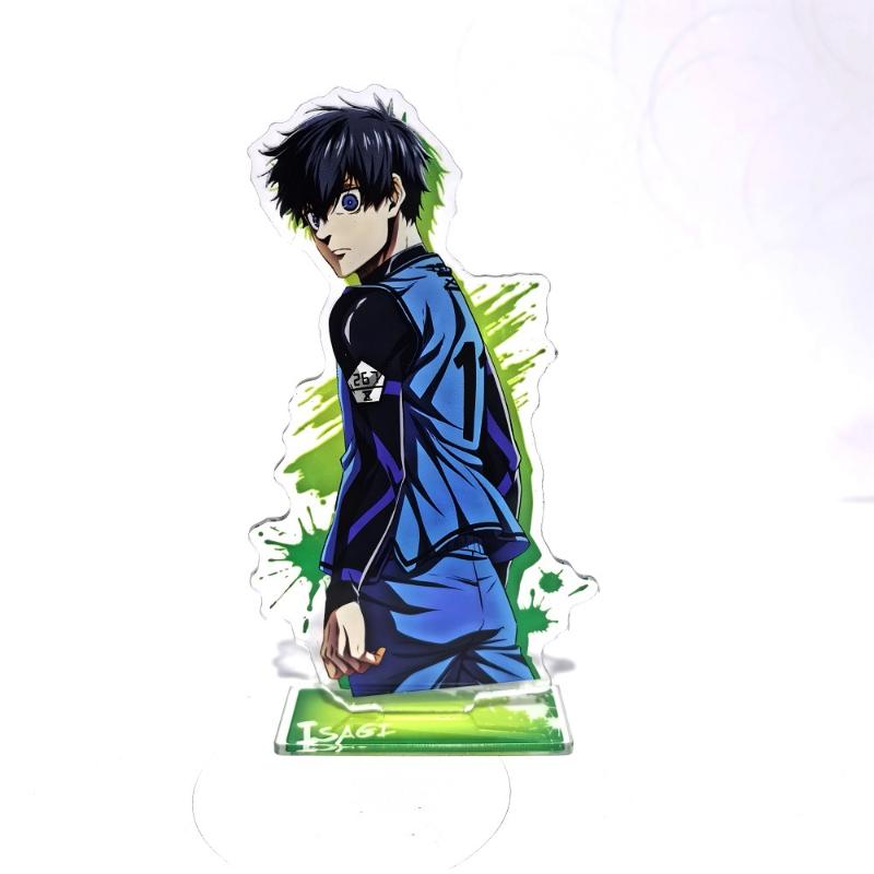 15cm Blue Lock Model Anime Peripheral Isagi Chigiri Bachira Nagi Karasu Acrylic Stand Figure Desk Ornament Collection Toy Gift