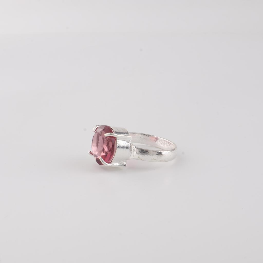 Rhodolite Gemstone 925 Sterling Silver Jewelry Designer Women Ring For Gift RR-72-2