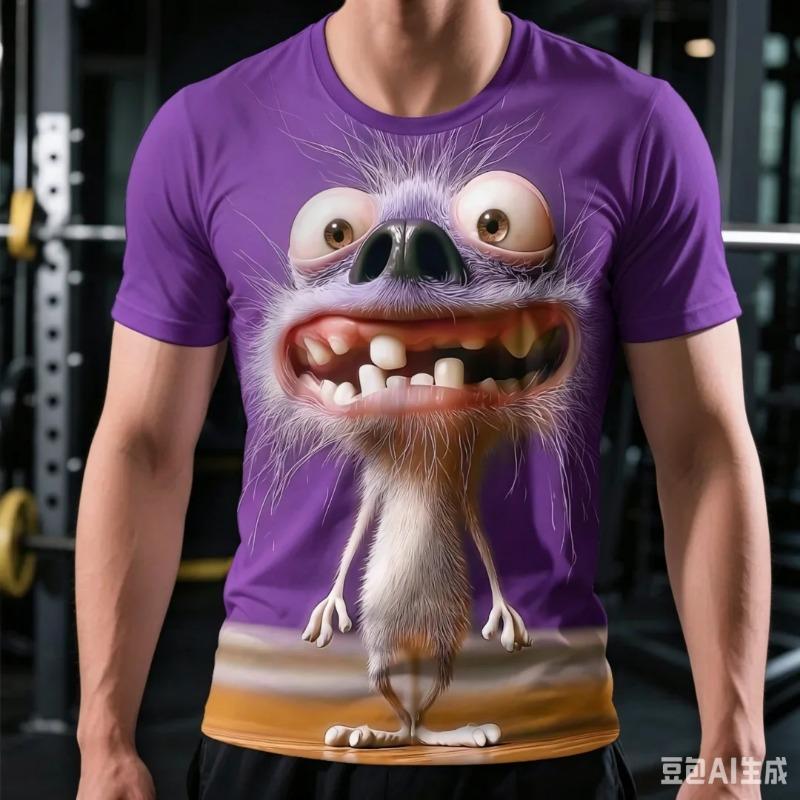 Summer Funny Men's T Shirt Graphic Abstract Stylish Classic Short Sleeve Crew Neck Tees Round Neck Tops Kids Tee