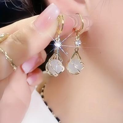 Women's Earrings Decor Dangle Earrings Elegant Simple Style Jewelry Delicate Female Gift