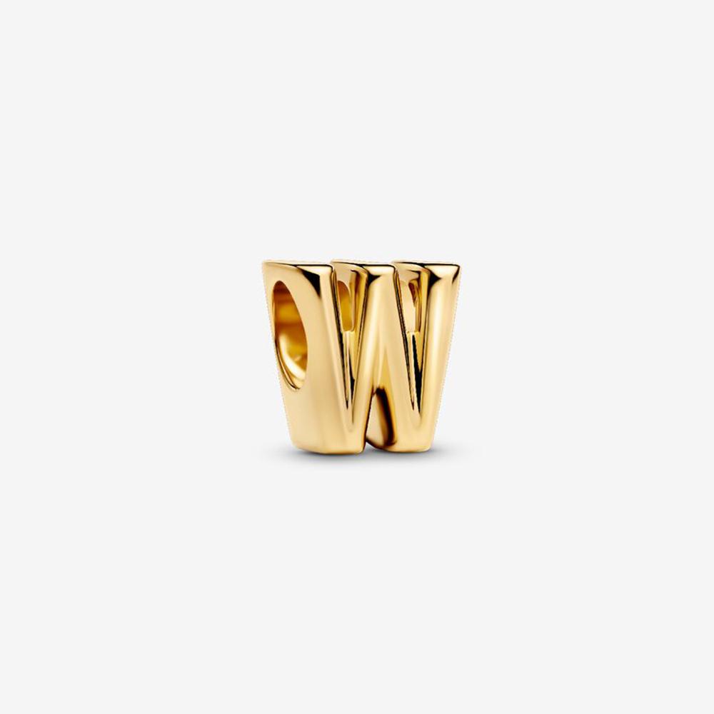 Brand New 26 Letters Ideal Designed For Authentic Original Beaded Bracelet High Quality Fine Jewelry Women's Copper Metal Pendant Bead Component Bead