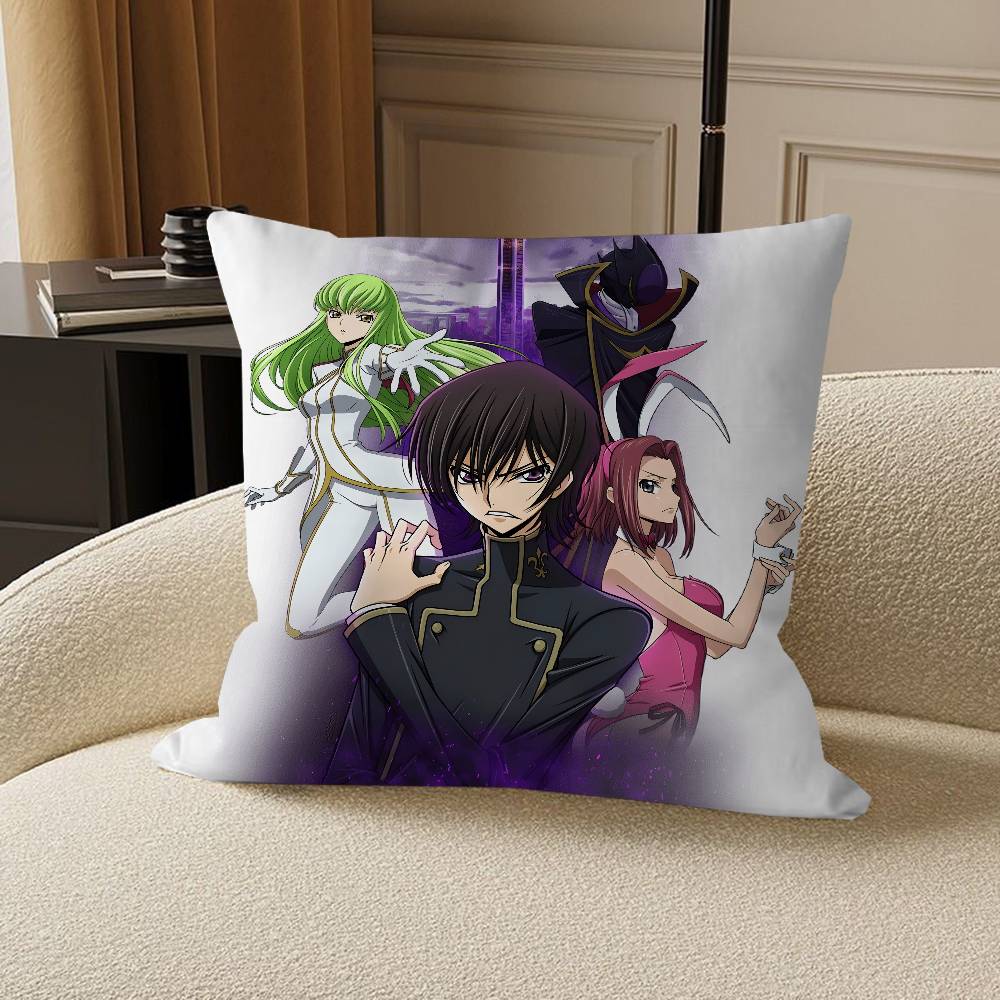 Anime C-Code Geass Lelouch Stitch Lucky Dragon Pillow Cover Sofa Cushion Cover Home Room Decoration Children Gift