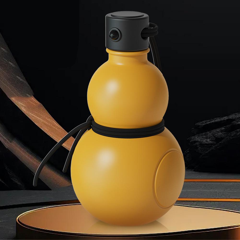 900 ML Gourd Water Bottle Chinese Retro-inspired with Strap Waist Rope Cup Brush Charm DIY Sticker Gourd Ornament