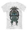 Norse Myth God Odin and Fenfir Wolf Art Printed TShirt 100 Cotton ONeck Summer Short Sleeve Casual Mens Tshirt Size S3XL