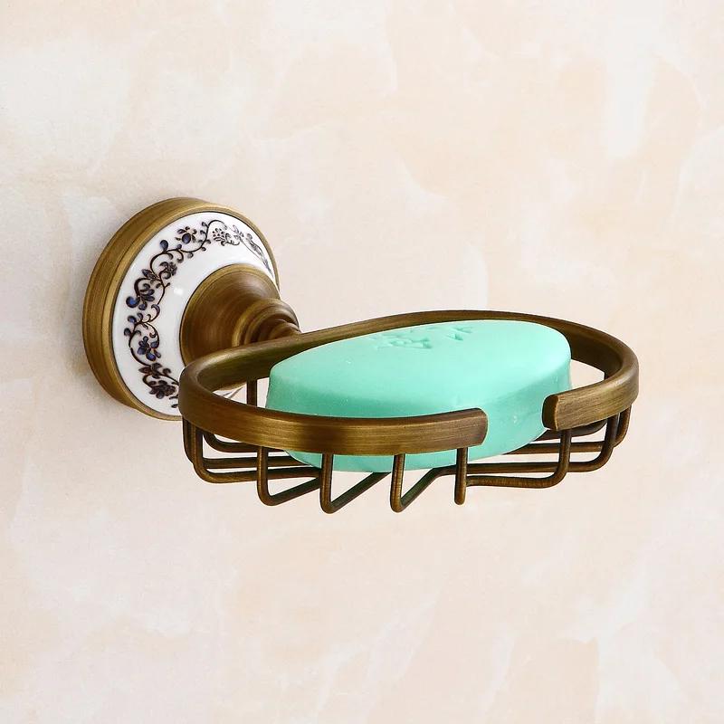 Bronze Bathroom Hardware Antique Bathroom shelf Towel Rack Toilet Brush Holder Towel Shelf Rail Bar Shower Soap Dish Holder