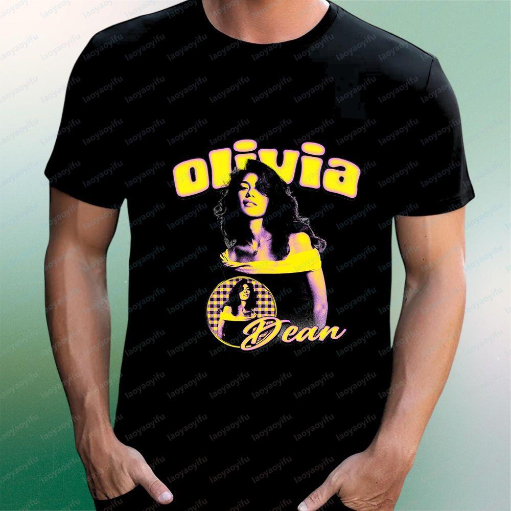 Olivia Dean Popmusik Sommer Lässig Trendig Mehrzweck Kurzarm T-Shirt für Unisex und WoUnisex mit Rundhalsausschnitt Design