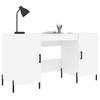 VidaXL Bureau blanc 140x50x75 cm bois d'ingénierie 829556