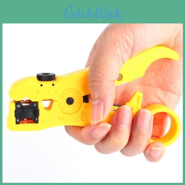Coax Coaxial Rotary Cable Wire Cutter Stripping Tool Rg59 Rg6 Rg7 Rg11 Stripper