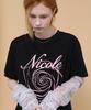 Nigaennikol Nicole Rose Sleeve Top_Black Pink