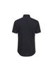 ZIOZIA Men'S) Slim Fit Semi-Wide Collar Short Sleeve Shirt_Navy