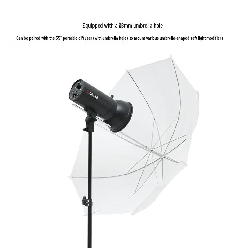 Flash da Studio JINBEI DE250 con Luce Pilota LED