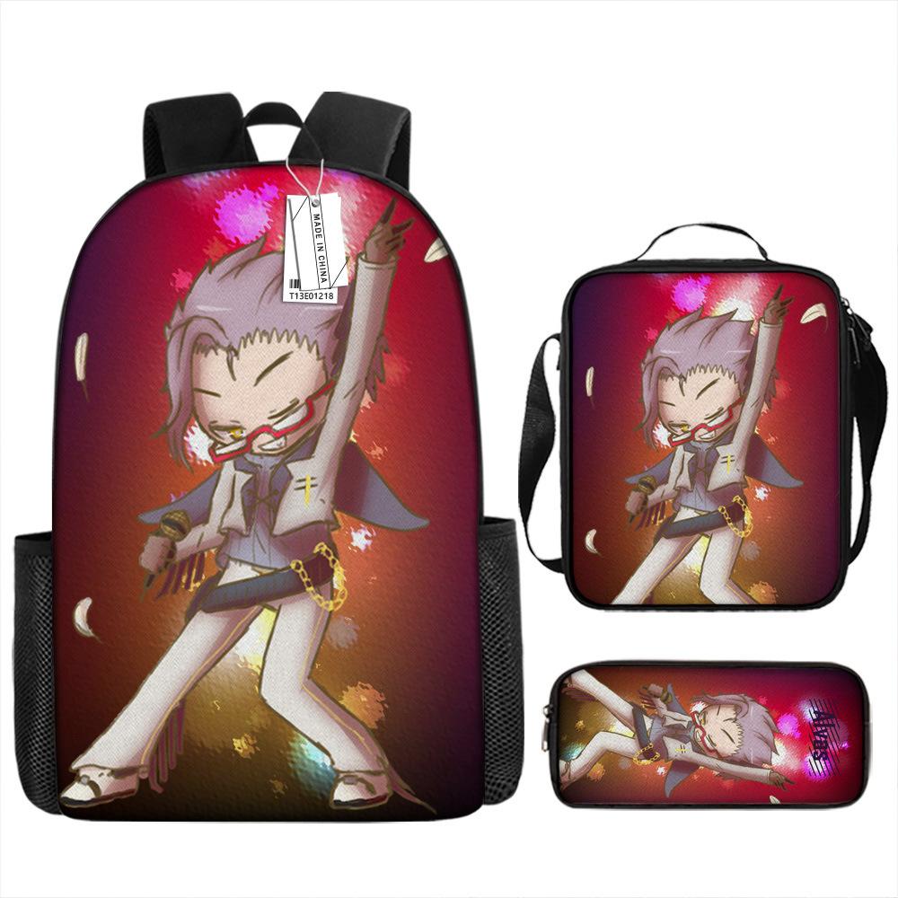 Two-dimensional Gacha Animation Schoolbag Cartoon Primary School Students Schoolbag Children Backpack Anti-splashing Bag