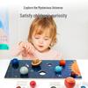 Montessori Wooden Solar System Puzzle - Eight Planets Educational Matching Board for Children
