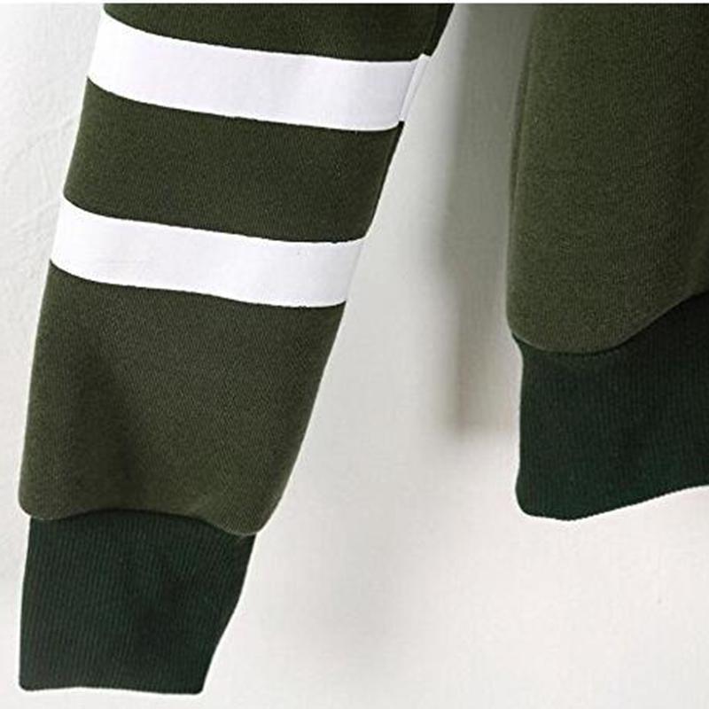 Women Rose Embroidery Hooded Pullover Long Sleeves Loose Sweatshirt