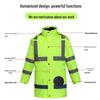 Reflective Rain Jacket & Pants Set for Outdoor Traffic and Sanitation