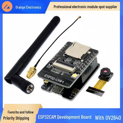 Scheda di sviluppo ESP32-CAM con fotocamera OV2640, WiFi e Bluetooth, include antenna 2.4G