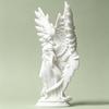3D Printed Angel Figurine with Large Wings, White Matte Angel Statue, Aesthetic Minimalist Angel Sculpture for Home Office Desktop Bookshelf Decor
