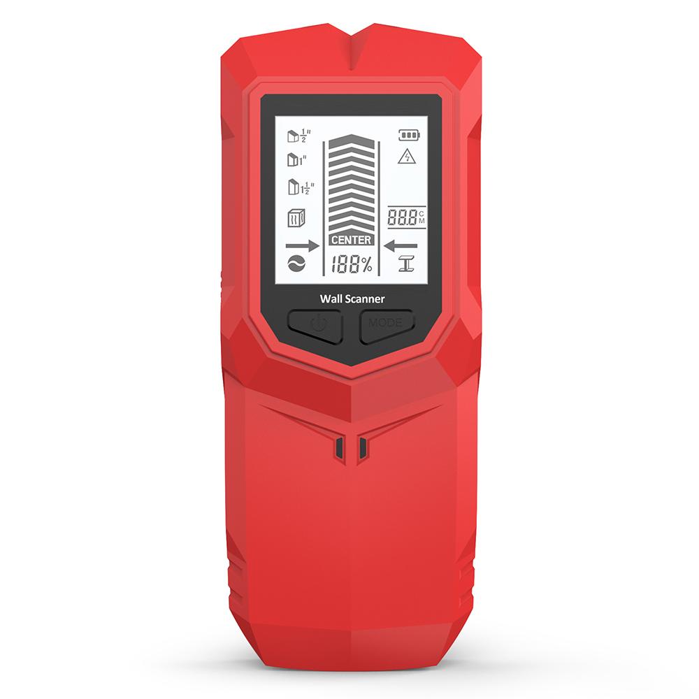 6 In 1 Wall Detector Multifunctional Handheld Metal Detector Wall Stud Finder Metal Pipes AC Wires Depth Tracker Wall Scanner