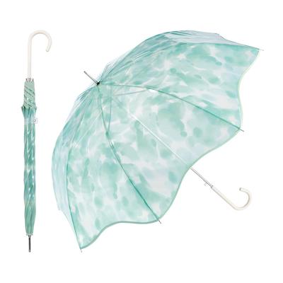 Flower Vase 61cm Perfect for Wpc. [Vinyl Umbrella] Umbrella, Green, Long, Ribs, Large, Jump-friendly, Cute, Stylish, Commuting, School, Travel,