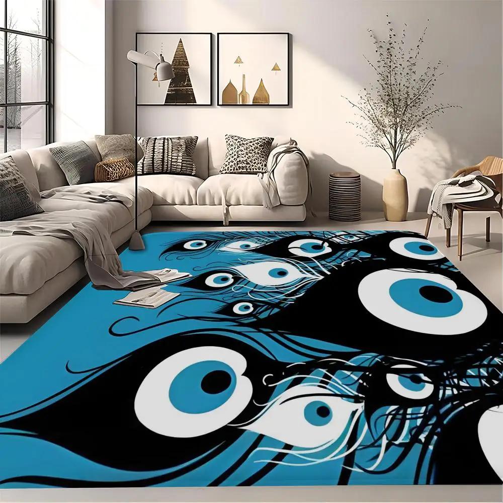 

Коврик для пола Evil Eye, коврик для ванной, коврик для дома в скандинавском стиле, коврик для ванной и туалета, коврик для спальни, 260 г, фланель, бесплатная доставка 40X60CM