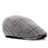2018 New Retro Striped Berets Hats Adult Men Women Cabbie Flatcap Spring Summer Newsboy Caps
