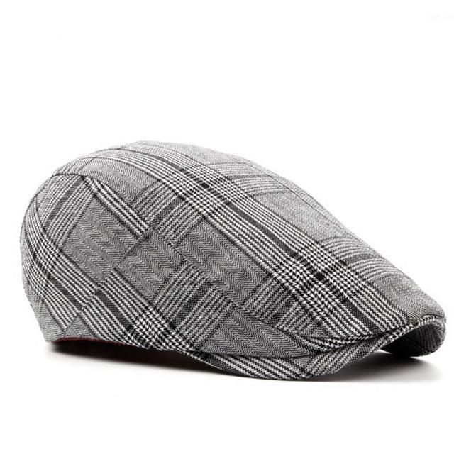 2018 New Retro Striped Berets Hats Adult Men Women Cabbie Flatcap Spring Summer Newsboy Caps