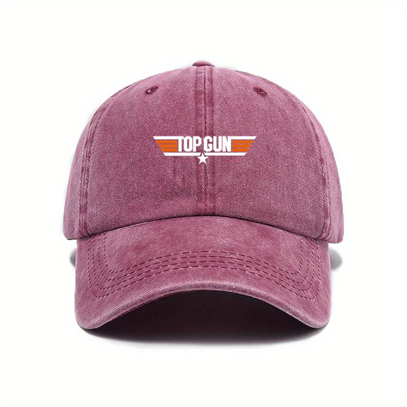 

Baseball Cap Korean Style Washed Cotton Soft Top Hat Four Seasons Men s and Women s Printed American Peaked Cap красный